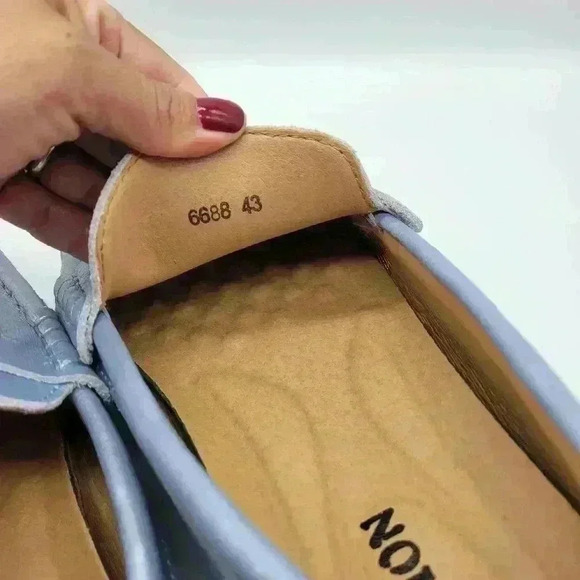 Brand New No Box Loafer Shoes for Men Size 43 Metalic Light Blue Flexible - Picture 9 of 9